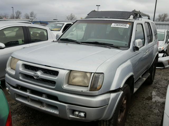 5N1ED28Y2YC535093 - 2000 NISSAN XTERRA XE SILVER photo 2