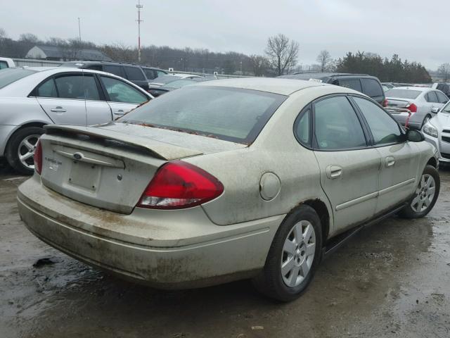 1FAFP53U14A211991 - 2004 FORD TAURUS SE BEIGE photo 4