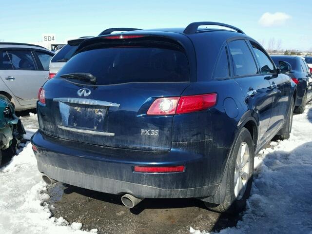 JNRAS08W76X202602 - 2006 INFINITI FX35 BLUE photo 4