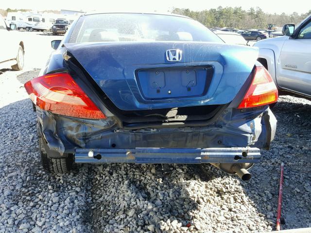 1HGCM726X3A035236 - 2003 HONDA ACCORD EX BLUE photo 9