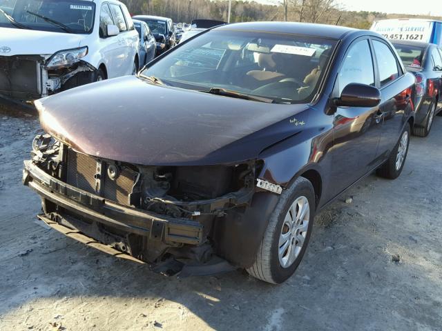 KNAFU4A23B5356158 - 2011 KIA FORTE EX MAROON photo 2