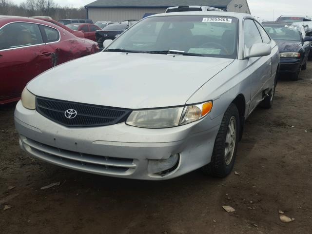 2T1CG22P81C445267 - 2001 TOYOTA CAMRY SOLA SILVER photo 2
