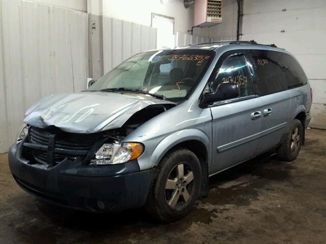 2D4GP44L85R493254 - 2005 DODGE GRAND CARA BLUE photo 2