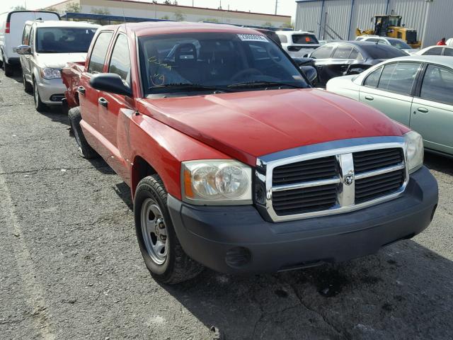 1D7HE28K96S533361 - 2006 DODGE DAKOTA QUA RED photo 1