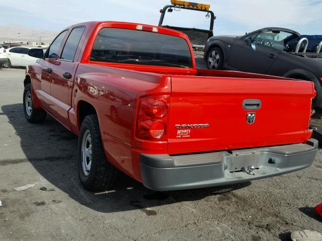 1D7HE28K96S533361 - 2006 DODGE DAKOTA QUA RED photo 3