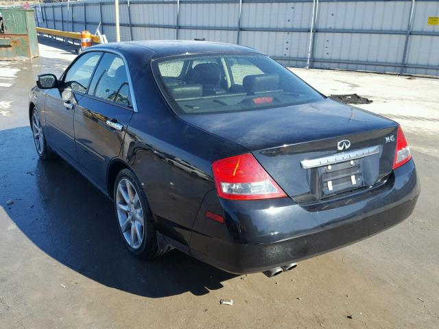 JNKAY41E23M005811 - 2003 INFINITI M45 BLACK photo 3