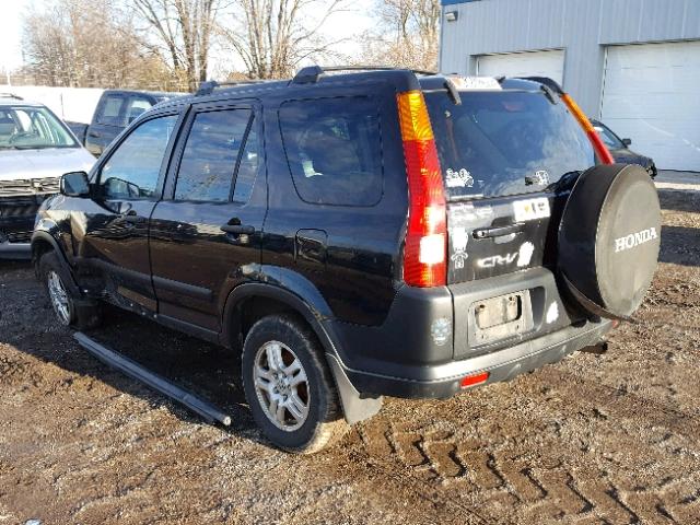 JHLRD78832C817840 - 2002 HONDA CR-V EX BLACK photo 3