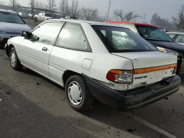 1FAPP11J9PW143534 - 1993 FORD ESCORT LX WHITE photo 3