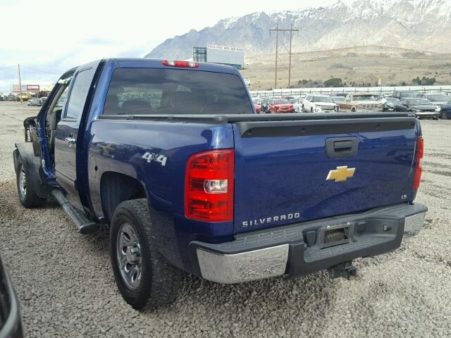 3GCPKREA2DG226525 - 2013 CHEVROLET SILVERADO BLUE photo 3