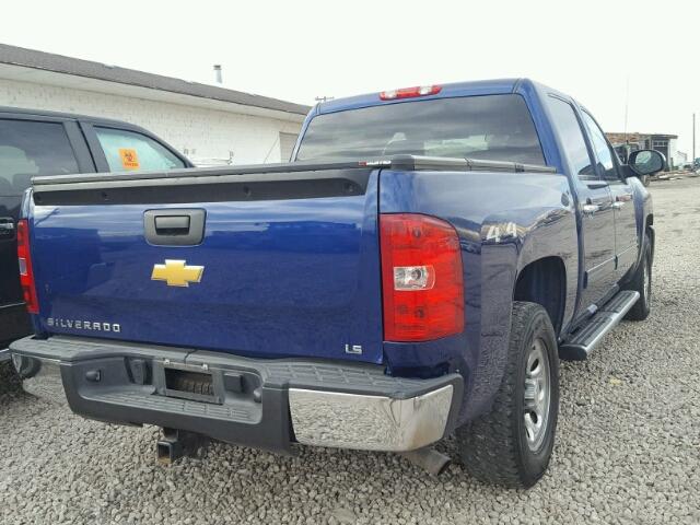 3GCPKREA2DG226525 - 2013 CHEVROLET SILVERADO BLUE photo 4