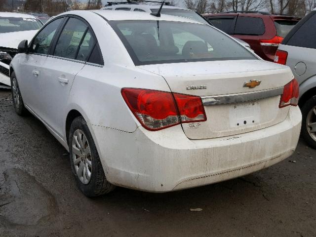 1G1PD5SH6B7264720 - 2011 CHEVROLET CRUZE LS WHITE photo 3