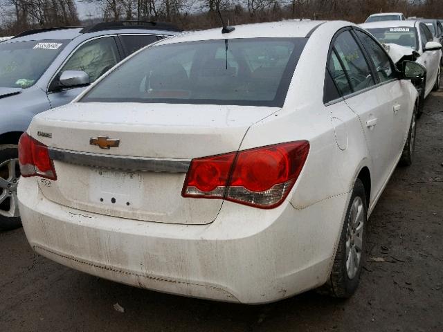 1G1PD5SH6B7264720 - 2011 CHEVROLET CRUZE LS WHITE photo 4