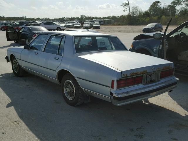 1G1BN51E7KR226691 - 1989 CHEVROLET CAPRICE CL Mavi fotoğraf 3