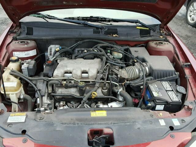 1G2NF12E71M641664 - 2001 PONTIAC GRAND AM S MAROON photo 7