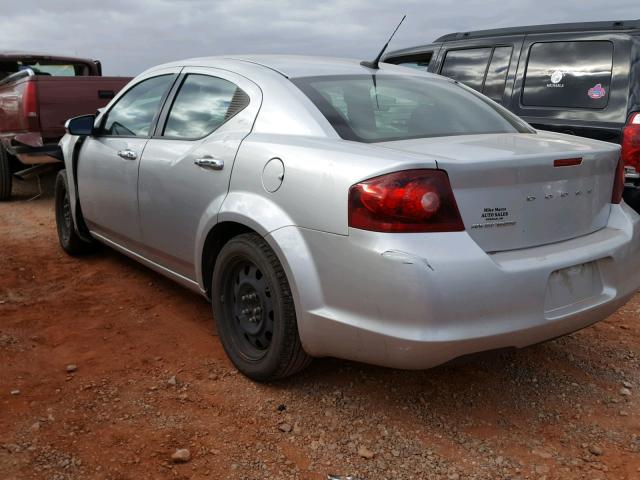 1B3BD4FB7BN509586 - 2011 DODGE AVENGER EX SILVER photo 3