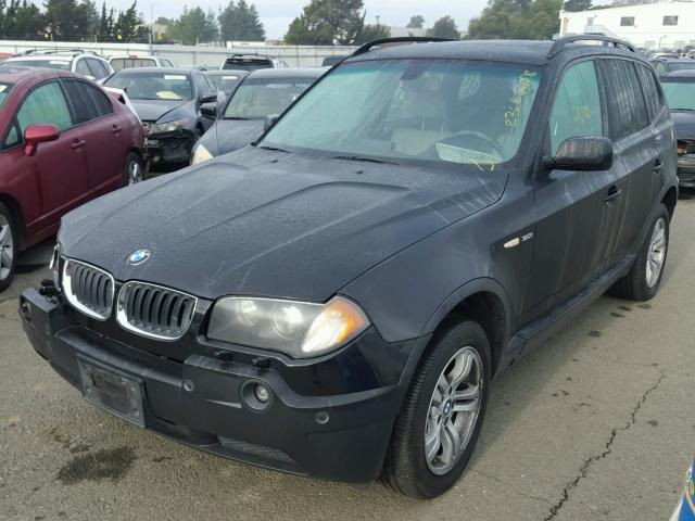 WBXPA93445WD11472 - 2005 BMW X3 3.0I BLACK photo 2