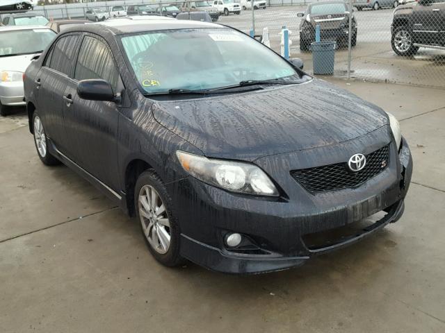 1NXBU40E79Z164315 - 2009 TOYOTA COROLLA BA BLACK photo 1