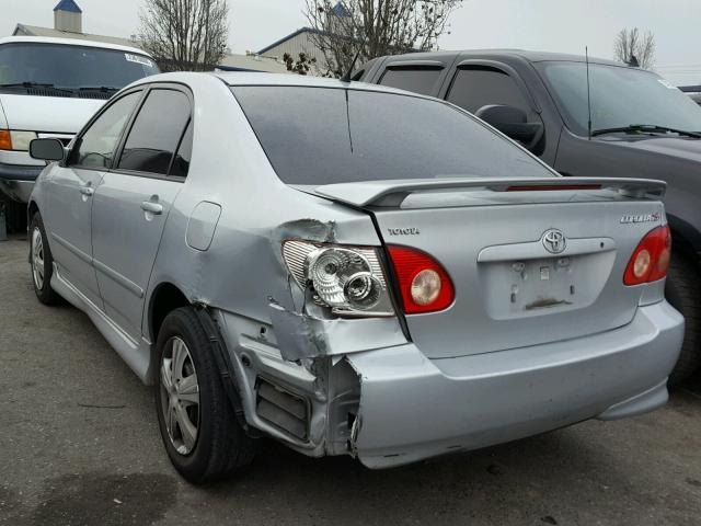 1NXBR32E87Z931174 - 2007 TOYOTA COROLLA CE SILVER photo 3