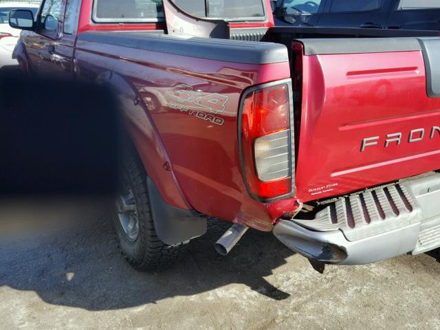 1N6ED26YX3C421890 - 2003 NISSAN FRONTIER K RED photo 9