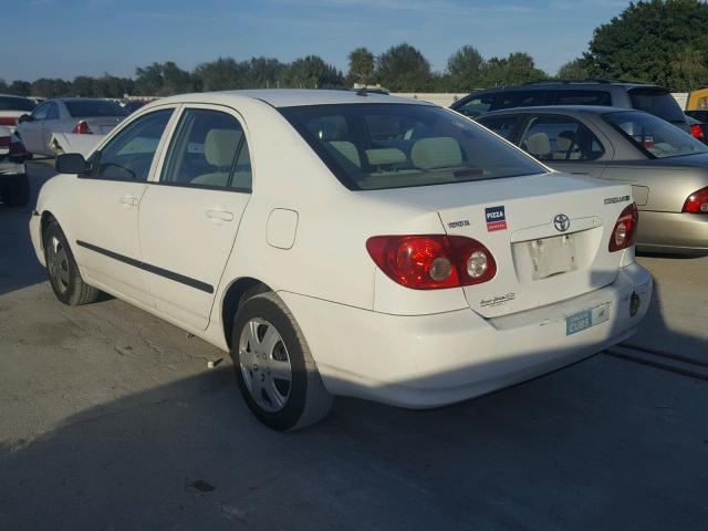 2T1BR32E97C714380 - 2007 TOYOTA COROLLA CE WHITE photo 3