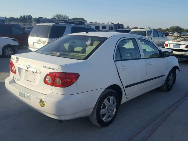 2T1BR32E97C714380 - 2007 TOYOTA COROLLA CE WHITE photo 4