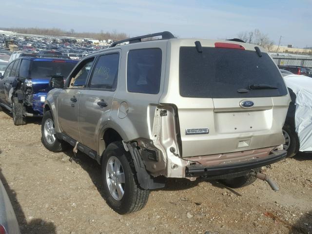 1FMCU9DG1CKA64632 - 2012 FORD ESCAPE XLT GOLD photo 3