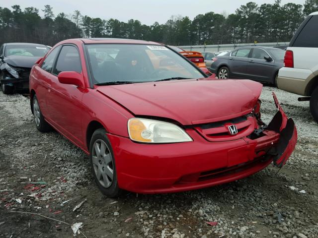 1HGEM21972L088101 - 2002 HONDA CIVIC EX RED photo 1