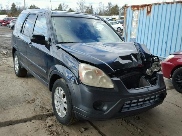 SHSRD788X5U344483 - 2005 HONDA CR-V EX BLACK photo 1