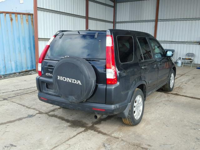 SHSRD788X5U344483 - 2005 HONDA CR-V EX BLACK photo 4