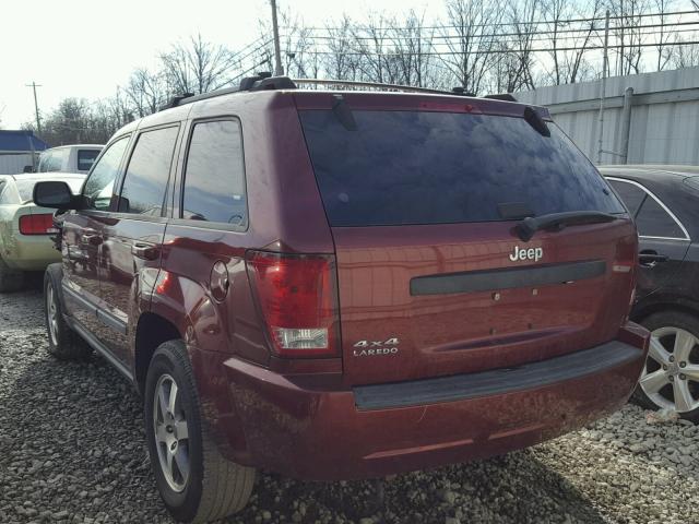 1J8GR48K78C169372 - 2008 JEEP GRAND CHER MAROON photo 3