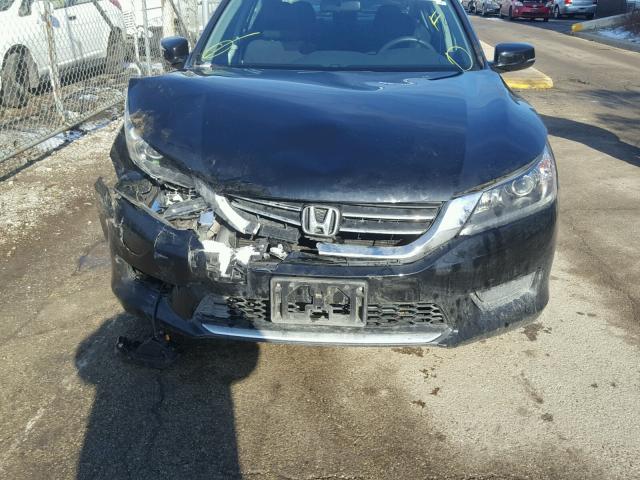 1HGCR2F72EA280462 - 2014 HONDA ACCORD EX BLACK photo 9