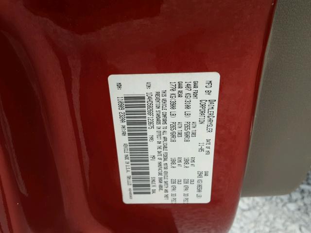 1D4HD58266F123675 - 2006 DODGE DURANGO LI RED photo 10