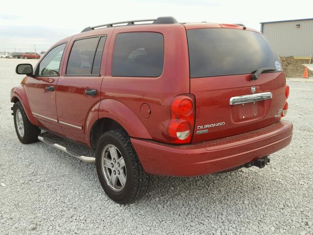 1D4HD58266F123675 - 2006 DODGE DURANGO LI RED photo 3