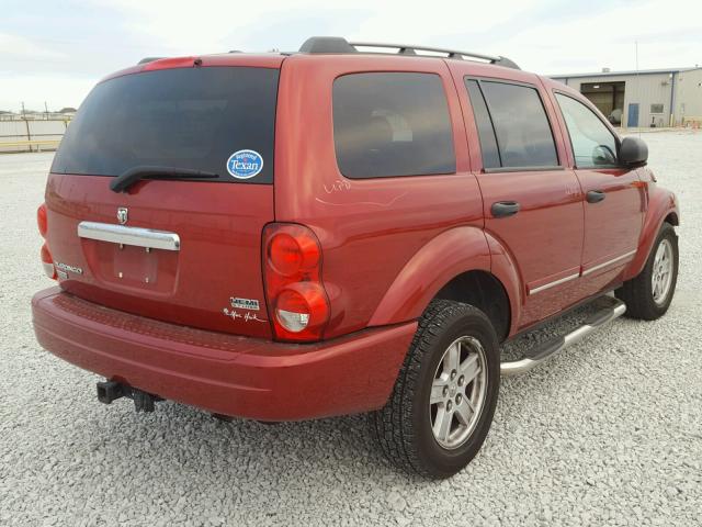 1D4HD58266F123675 - 2006 DODGE DURANGO LI RED photo 4