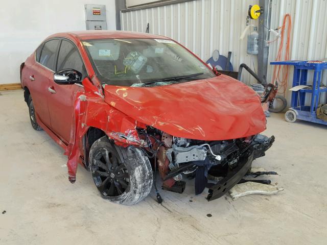 3N1AB7AP5HY279078 - 2017 NISSAN SENTRA S RED photo 1