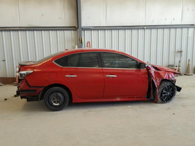 3N1AB7AP5HY279078 - 2017 NISSAN SENTRA S RED photo 9