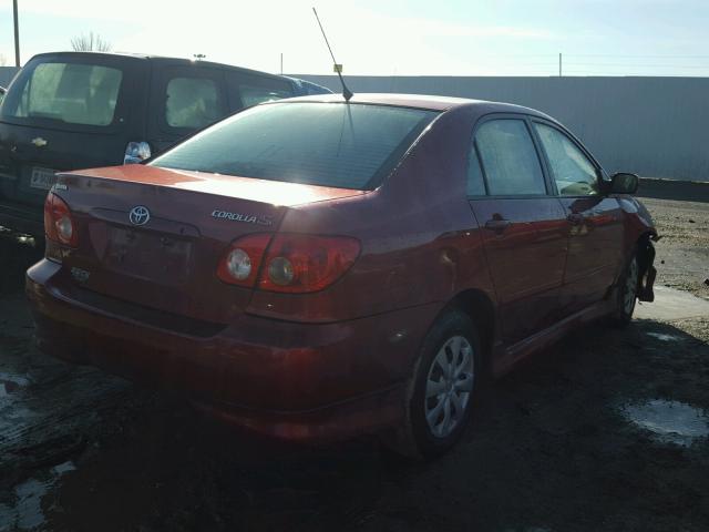 1NXBR32E97Z887363 - 2007 TOYOTA COROLLA CE RED photo 4