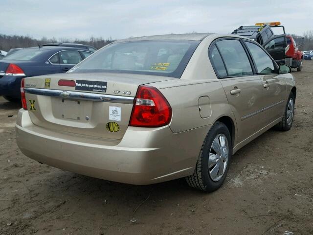 1G1ZT51846F124691 - 2006 CHEVROLET MALIBU LT GOLD photo 4