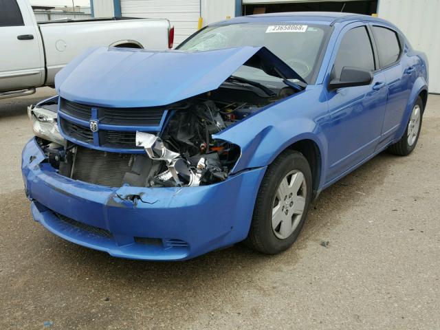 1B3LC46J68N239788 - 2008 DODGE AVENGER SE BLUE photo 2