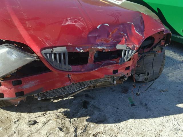 1LNHM87A74Y637555 - 2004 LINCOLN LS RED photo 9