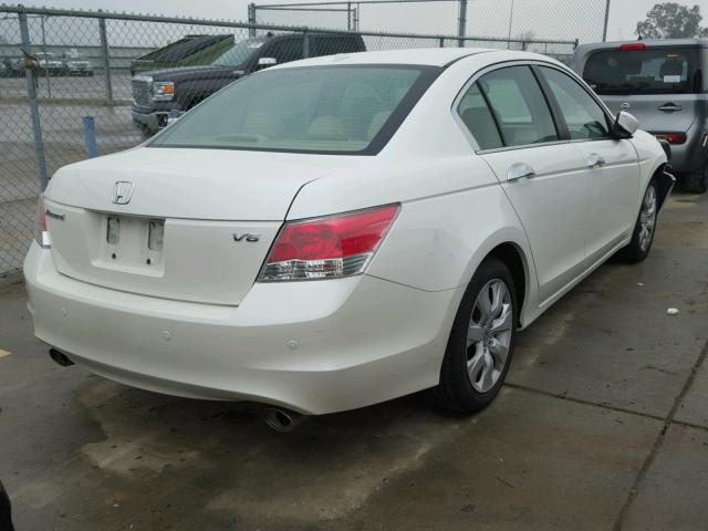 1HGCP3F85AA013203 - 2010 HONDA ACCORD EXL WHITE photo 4