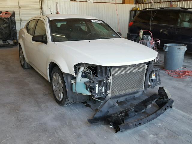 1B3BD4FBXBN523496 - 2011 DODGE AVENGER EX WHITE photo 1