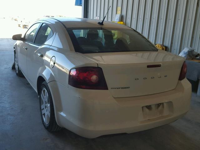 1B3BD4FBXBN523496 - 2011 DODGE AVENGER EX WHITE photo 3