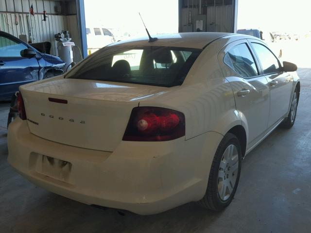 1B3BD4FBXBN523496 - 2011 DODGE AVENGER EX WHITE photo 4