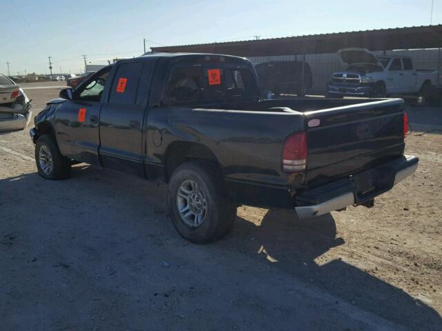 1B7HG2AZ3YS756610 - 2000 DODGE DAKOTA QUA BLACK photo 3