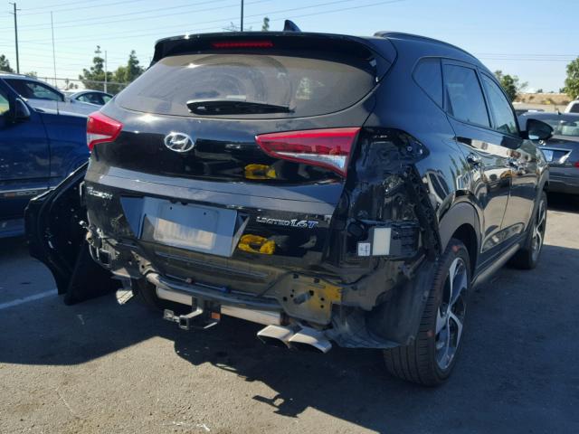 KM8J33A22GU094085 - 2016 HYUNDAI TUCSON LIM BLACK photo 4