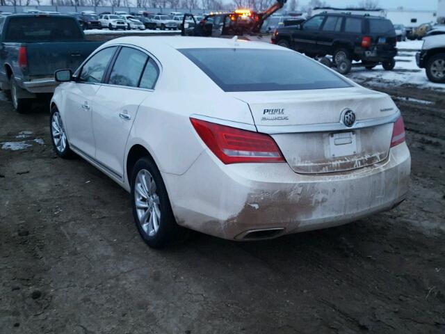 1G4GB5G31EF118290 - 2014 BUICK LACROSSE WHITE photo 3