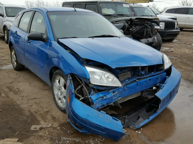 1FAHP37N67W342096 - 2007 FORD FOCUS ZX5 BLUE photo 1