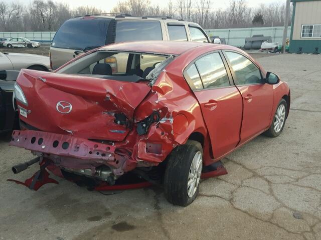 JM1BL1V79D1805796 - 2013 MAZDA 3 I RED photo 4