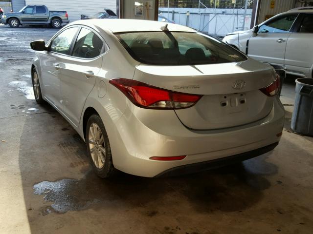 5NPDH4AEXEH458893 - 2014 HYUNDAI ELANTRA SE SILVER photo 3